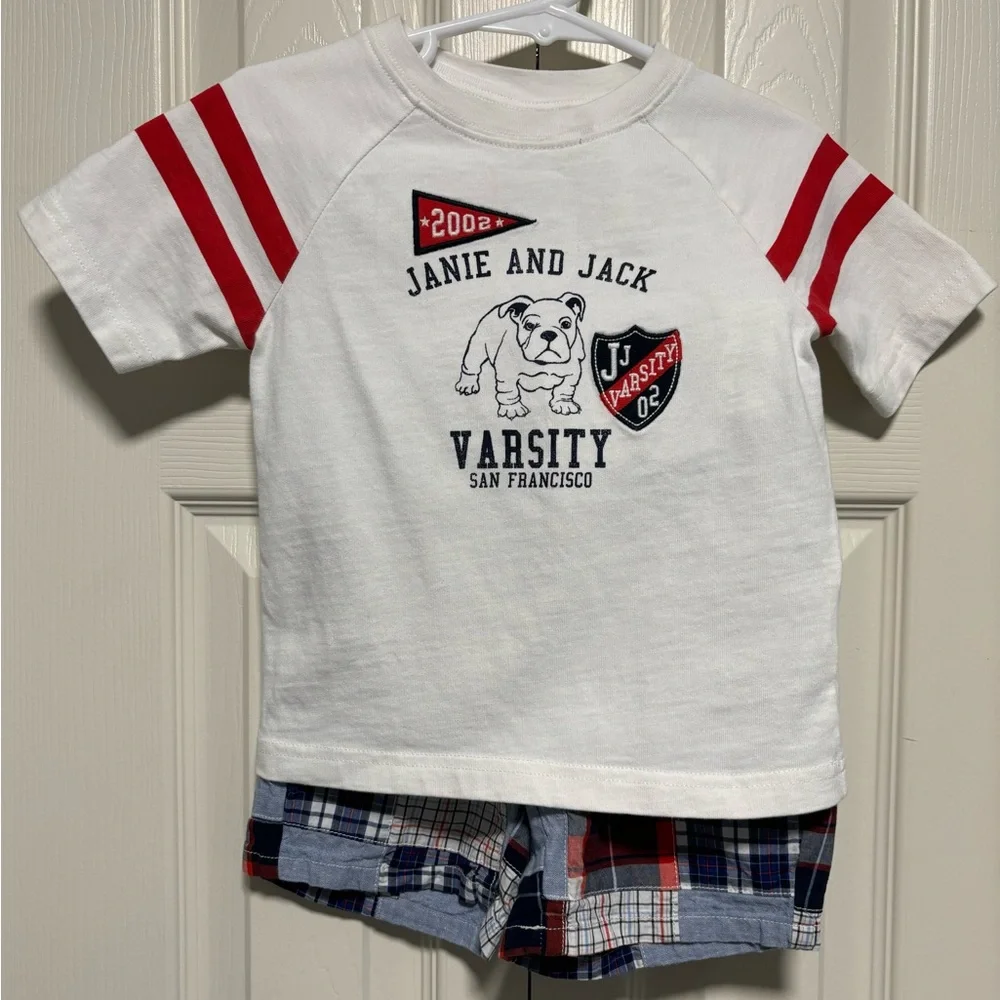 Janie and Jack Boys 2 Piece Matching Outfit